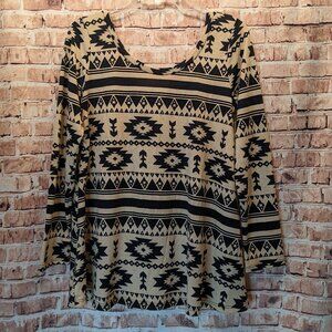 Ing Blouse Long Sleeve T-shirt Size Large